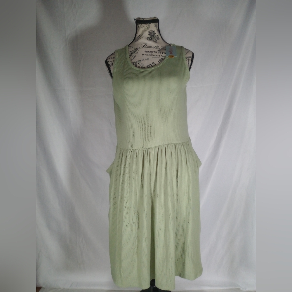 Cat & Jack Girls' XXL (16-18) Plus Dusted Green River Dress